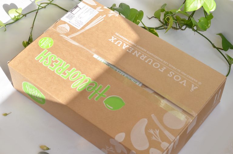 Colis HelloFresh livré à domicile
