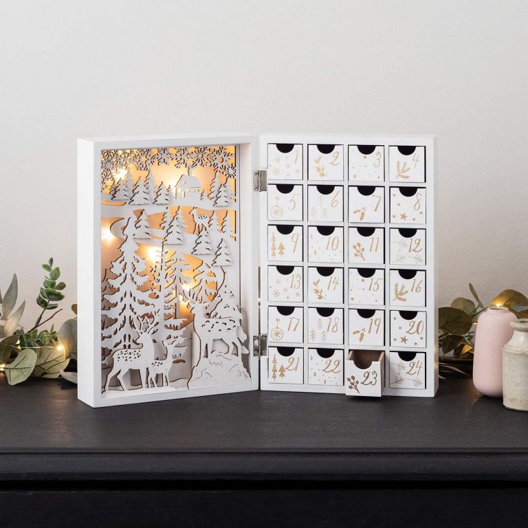 Le calendrier de l'Avent en Bois Blanc