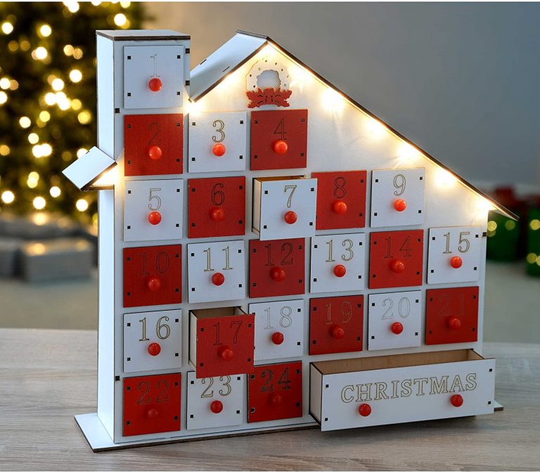 Calendrier de l'Avent à remplir Maison en bois