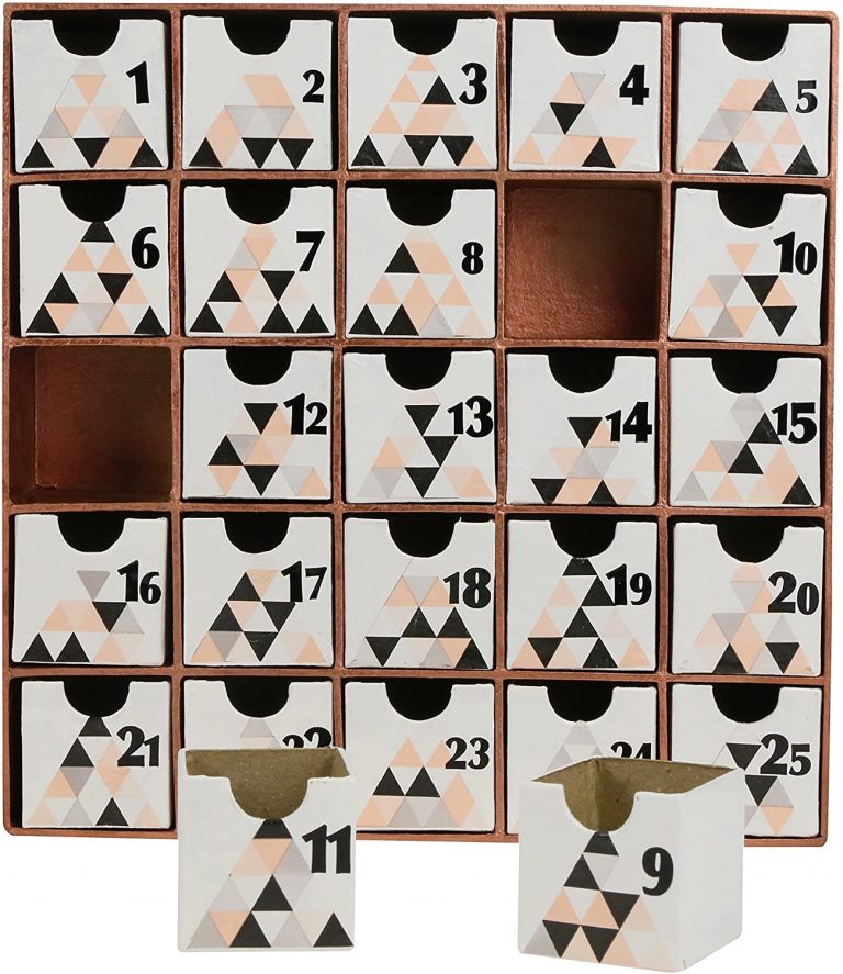 Le calendrier de l'avent DIY fait maison