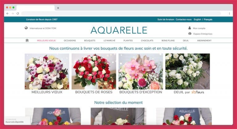 Aquarelle livre des fleurs depuis 1997
