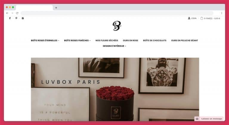 LuvBox livre des Box de fleurs