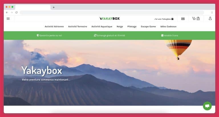 YakayBox : la Box voyage sport et aventure