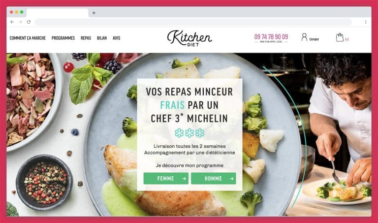 Kitchendiet : le repas minceur du chef