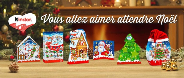Les calendriers de l'avent de Kinder