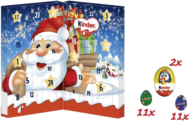 Calendrier de l'avent Kinder pliable : le petit calendrier de l’avent