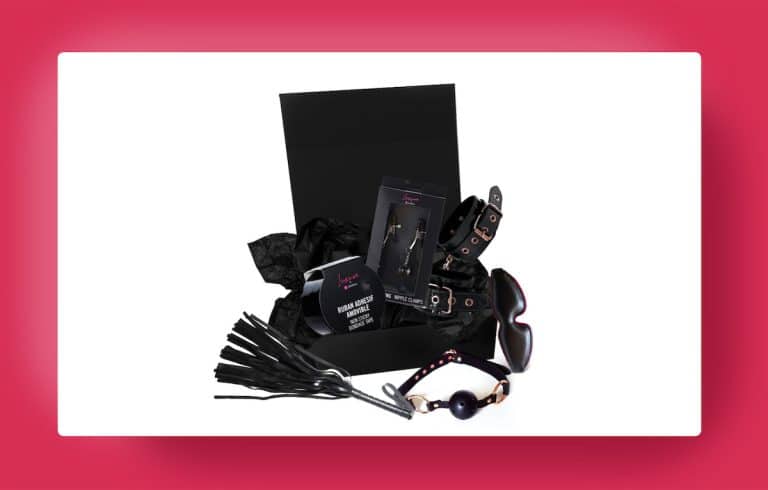 Le coffret sextoy Initie Moi Noir mat Dorcel