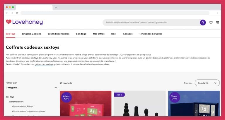 Lovehoney, la satisfaction client avant tout