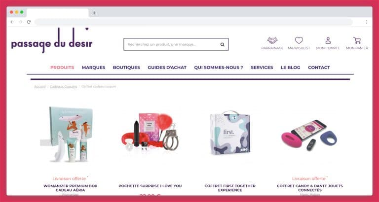 Passage du Désir, l’e-shop pour les couples