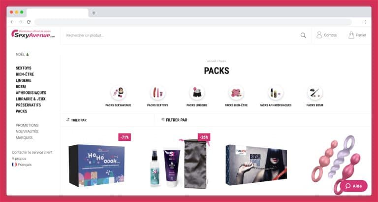 SexyAvenue, les sextoys à petit prix