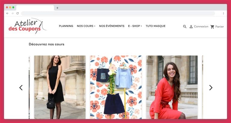 Atelier des Coupons, les cours à la carte