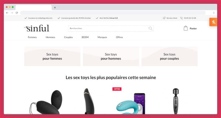 Sinful : le Sex Shop en ligne qui mise sur la qualité de ses articles avant tout