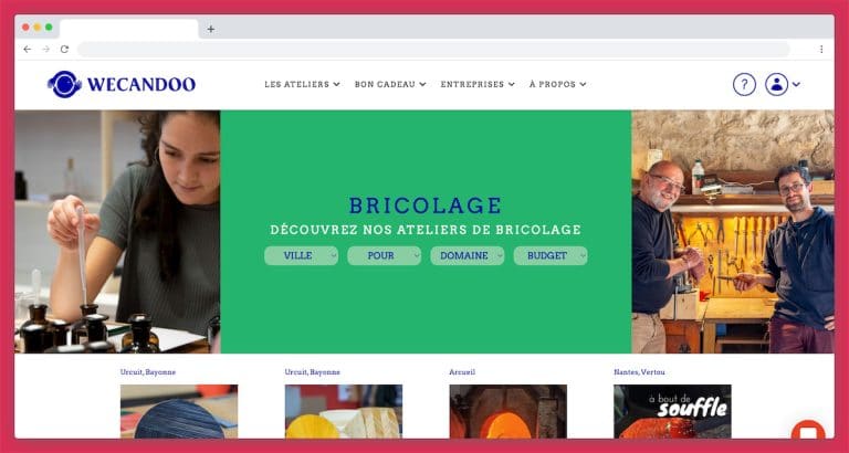 Les ateliers de bricolage Wecandoo : le bricolage à coté de chez vous