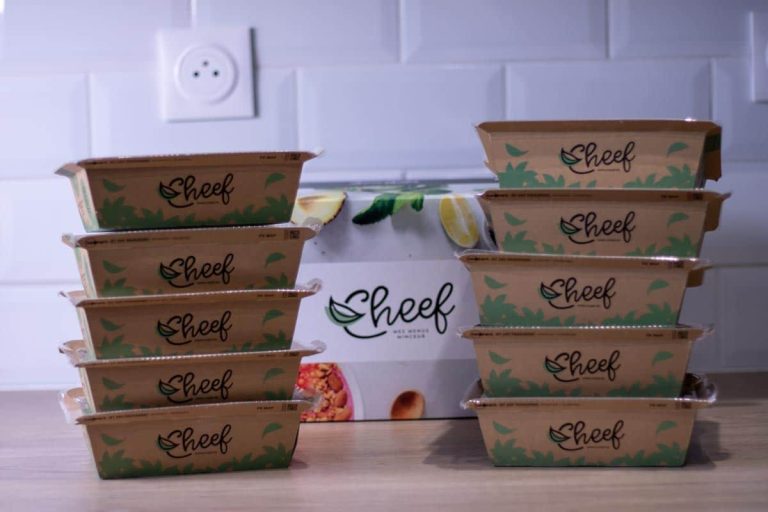 Le colis que nous avons reçu suite à notre commande du programme minceur Cheef.