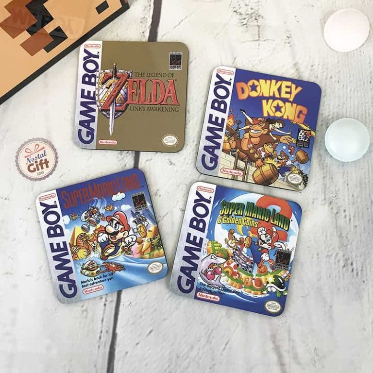 Les sous-verre Game Boy, le cadeau geek déco
