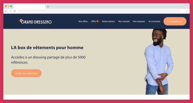 Le Grand Dressing : la location de vêtements homme