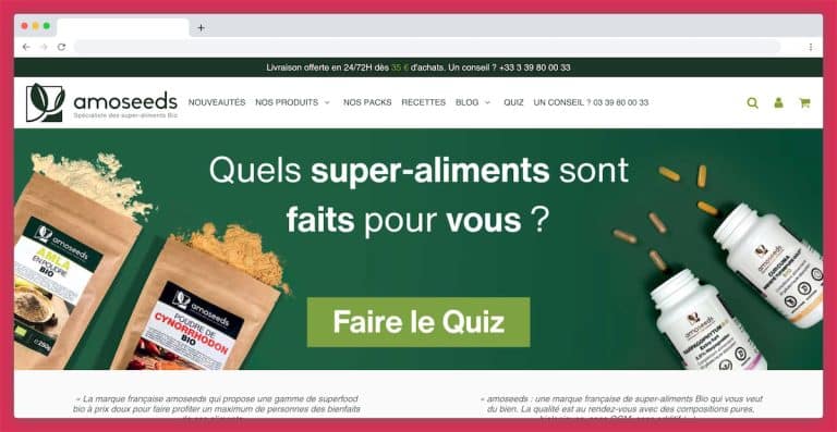 Amoseeds : des compléments alimentaires certifiés Bio