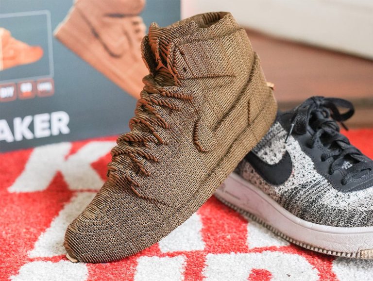 Sculpture en carton DIY - Sneakers