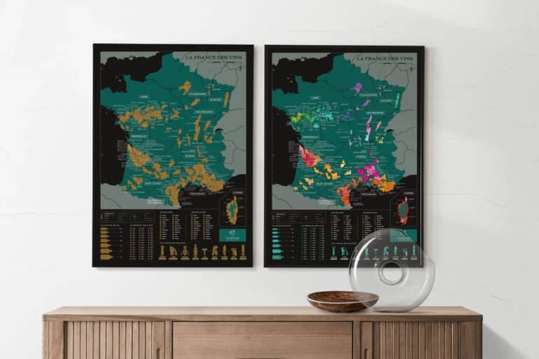 Une carte à gratter pour les amateurs de vin