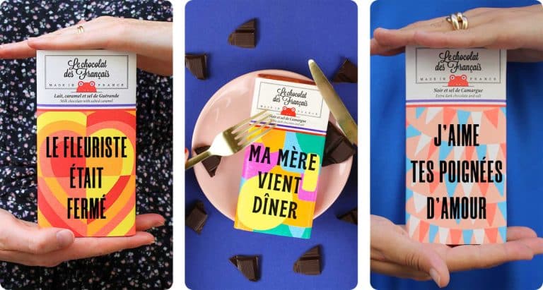 Une tablette de chocolat personnalisée de Le Chocolat des Français