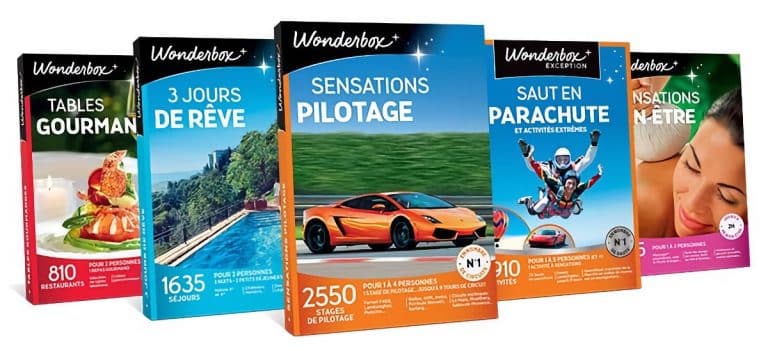 Un coffret d'activités Wonderbox pour une femme de 35 ans