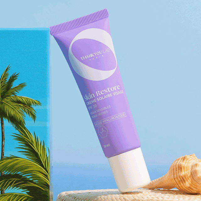 Crème solaire visage Thank You Lab dans la Biotyfull Box juin 2026