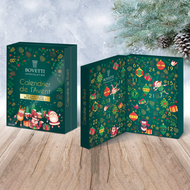Calendrier de l’Avent Bovetti Chocolats au lait 2026