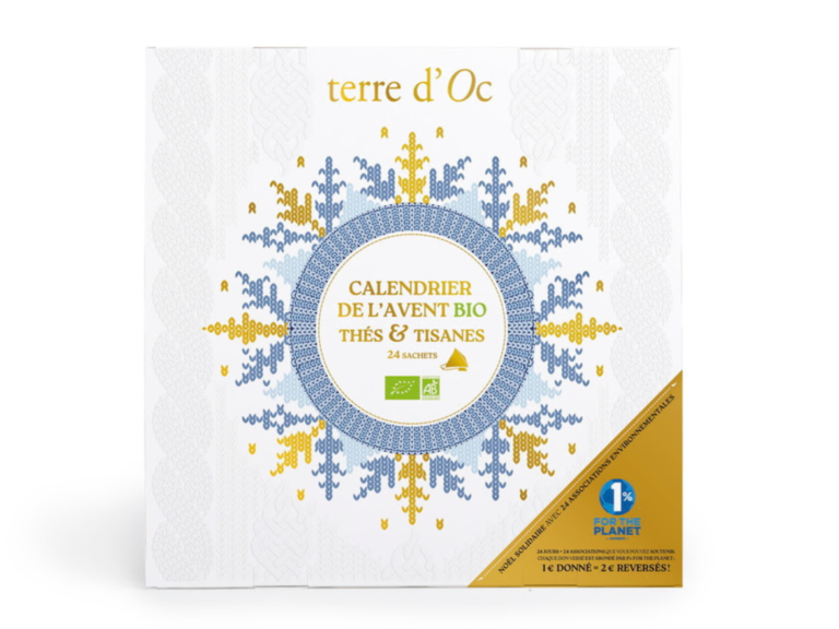 Calendrier de l’Avent Terre d’Oc Thés & Tisanes Bio 2026