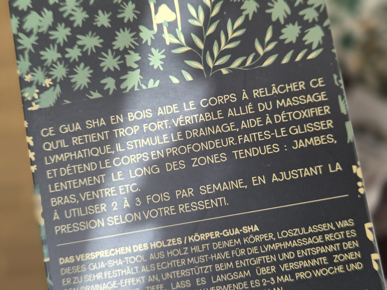 Mode d'emploi du gua sha en bois, My Little Box octobre 2026