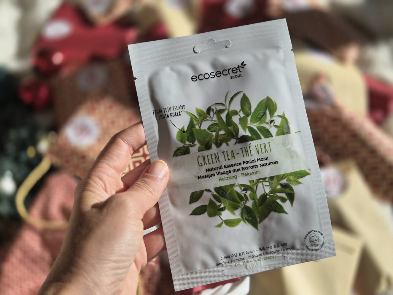 Calendrier de l'Avent Prescription Lab 2026 : masque visage au thé vert Ecosecret Séoul