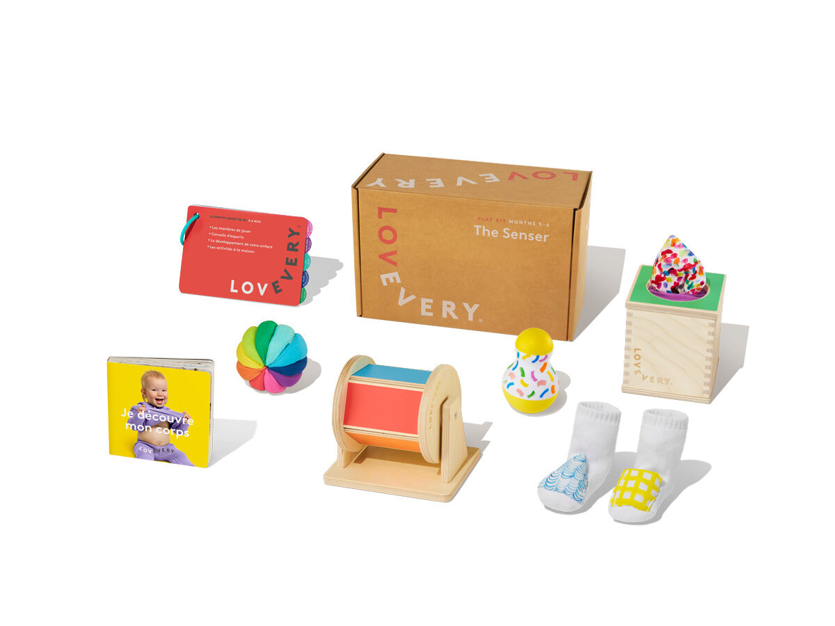 Exemple du kit de jeu Le Sensitif de Lovevery