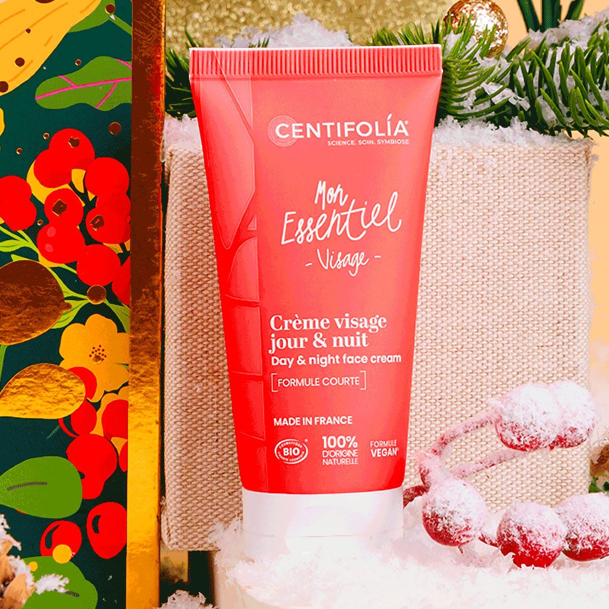 La crème visage jour et nuit Mon Essentiel de Centifolia, l’un des produits du calendrier de l’Avent Biotyfull Box 2026