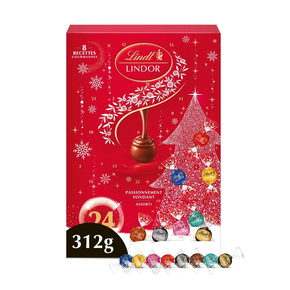 Calendrier de l’Avent Lindor Assorti 312 g 2026