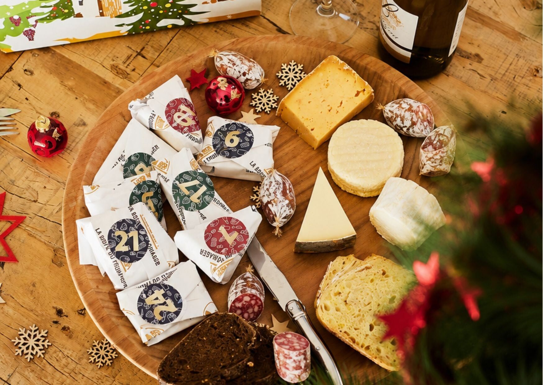 Calendrier de l’Avent La Belle Fromagerie : 17 fromages et 21 mini-saucissons 2026