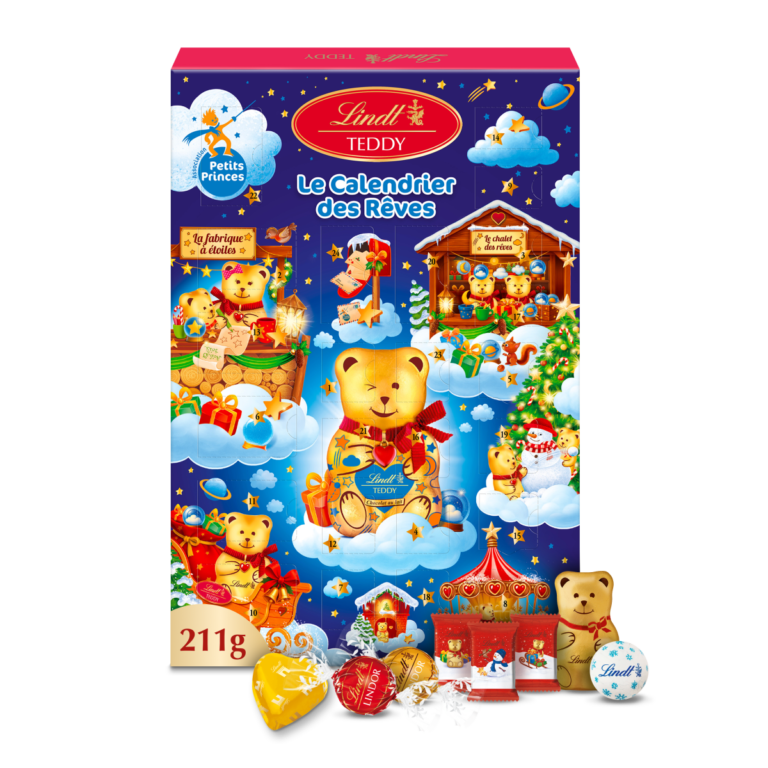 Calendrier de l’Avent Lindt Teddy Petits Princes 211 g 2026